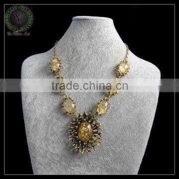 China Wholesale Antique Gold Jewelry Shourouk Fashion Necklaces