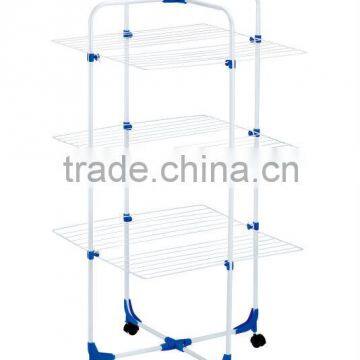 Foldable Metal Crossed clothes hanging rack