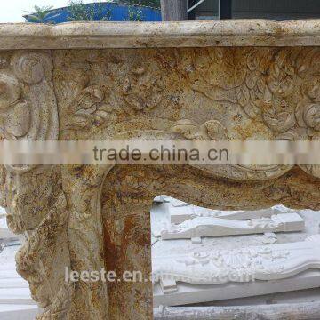 China High Quality Luxury Natural Stone Fireplaces photo-2