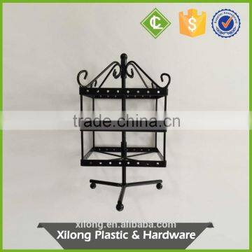 swivel metal hanger for jewelry, metal jewelry hanger with powder coating