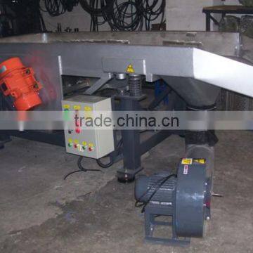 Plastic pellets screener, Two motors Pellets vibrating screener with high pressure blower