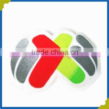 High Quality colorful Custom Logo flocking patch with high resolution manufacturer of Shenzhen China