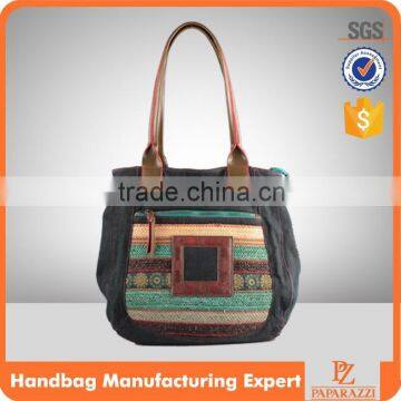 1270- 2016 Bohemian Sstyle Newest Denim Tote Bag Fashion Trendy Handbag Wholesale 2016