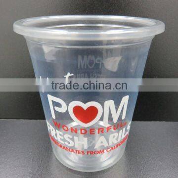 Wholesale PET Transparent Recyclable Plastic 200ml Juice Cup with SGS Testing