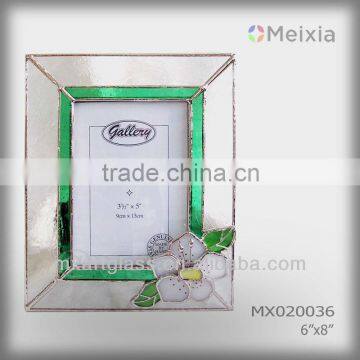 MX020036 tiffany style stained glass photo frame