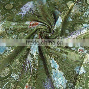 Chinese brocade with flower pattern