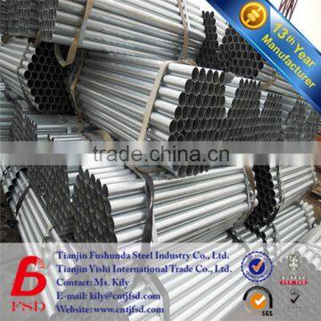 Schedule 80 Q235 BS1387 Pipe Galvanized