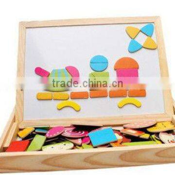 Wooden Magnetic Animal Puzzle Drawing Board photo-2