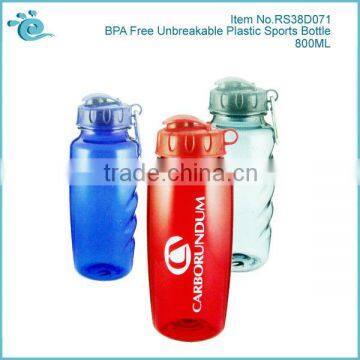 800ML Unbreakable Plastic Water Bottle BPA Free