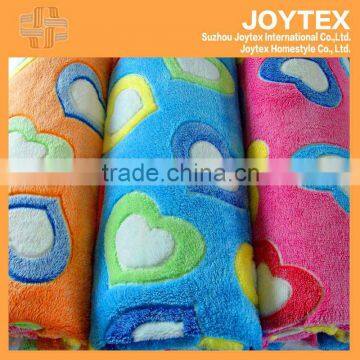 3D Printed coral fleece with bright color,China manufacture
