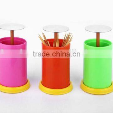 new household items made china automatic stainless steel toothpick holder