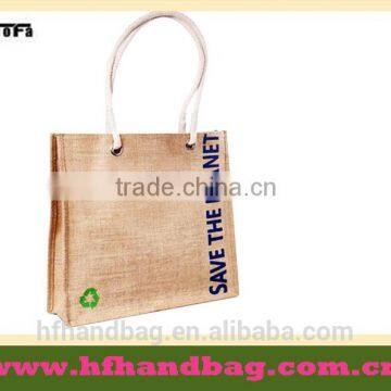 Printed Natural Jute Shopping Bag, Linen Bag,jute Bag Wholesale