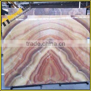 Prefab wooden vein onyx tiles & slabs, China guizhou wooden vein onyx price