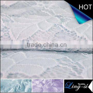 Polyester Mesh Lace Spandex Fabric Design for Dress DSN460