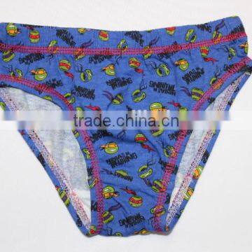 China supplier wholesale kids 100% cotton fancy children briefs