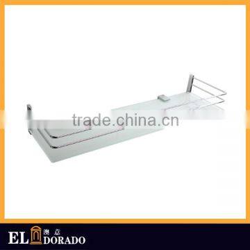China Supplier Brass Heavy Duty Toilet Accessories Bathroom Shelf bathroom glass shelf 6B0162