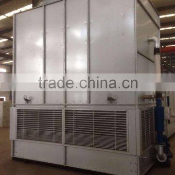 mixed flow series closed cooling tower