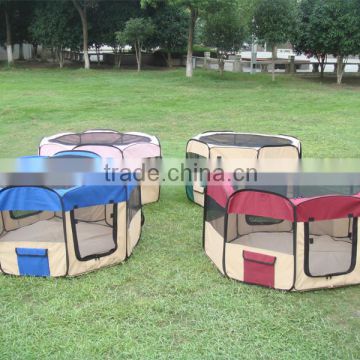 Folding Doggie Playpen,Puppy Playpen with Eight Panels