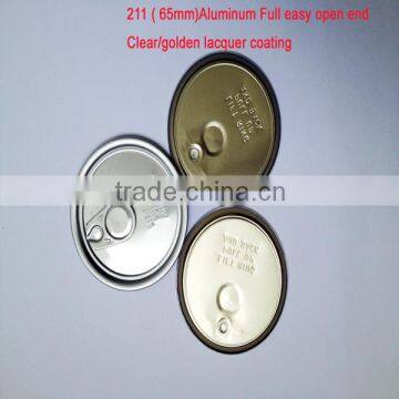 211(65MM) Aluminum Full Easy Open End