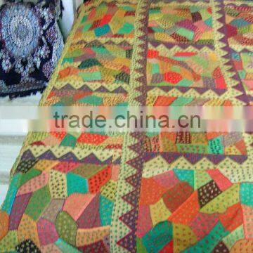 Indian Style Embroidered Bedspreads bedsheets