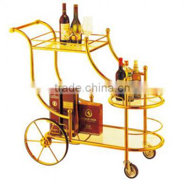 high quality Stainless Steel Hotel Wine Trolley