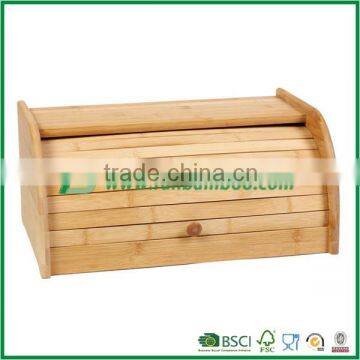 Bamboo bread storage box , cake holder with lid