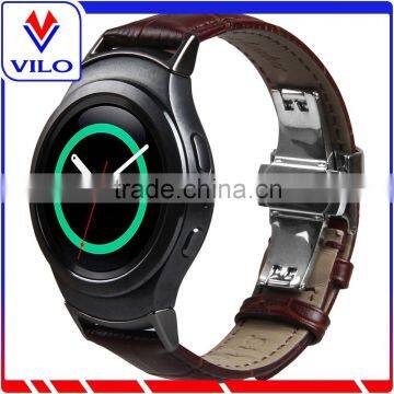 Genuine Leather Watch Band Wrist Strap Replacement Band For Samsung Galaxy Gear S2 SM-R720