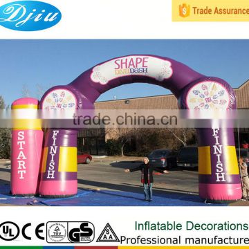 DJ-GM-14 inflatable cheap cartoon outdoor advertising arch new design display logo customized