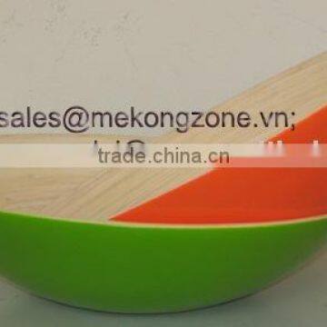 Lacquered bamboo bowl