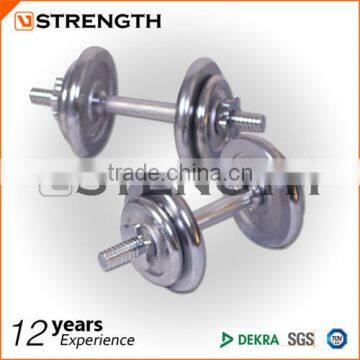 50KGS CAST IRON/CHROME DUMBBELL SET photo-5