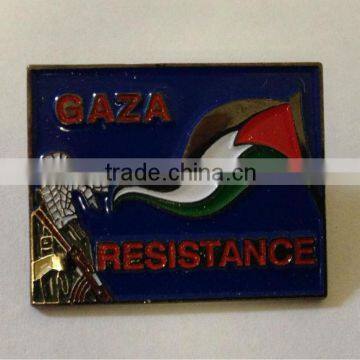 Stylish Palestine flag metal pin badge ---- DH 17063