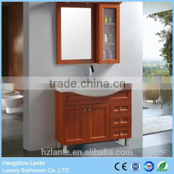 Classic Wooden Bathroom Cabinet With Mirror