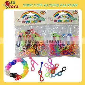 Hot Sell Loom bands silicone DIY Bracelets 8 shape