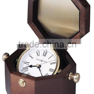 BRASS NAUTICAL TABLE CLOCK WITH WOODEN BOX-STYLISH TABLE CLOCK 2074