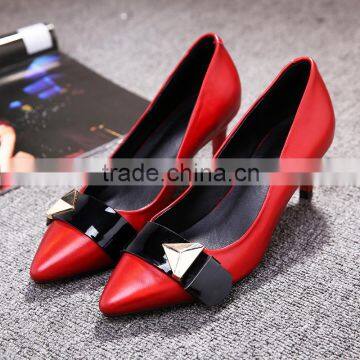 2016 Women Leather Office Shoes Ladies Sexy High Heel Pumps for Sale