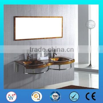 popular factory wholesale free standing glass basin vanity