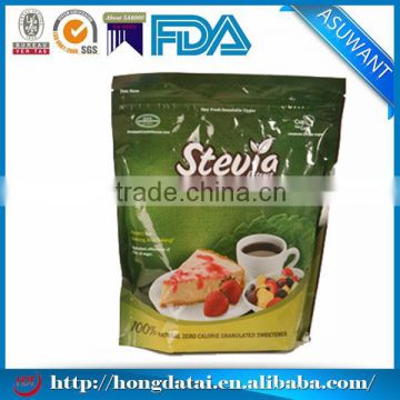 food grade stand up pouch zipper top with customized logo printing for stevia                        
                                                                                Supplier's Choice