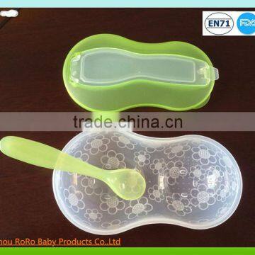 Manufacturer baby food bowl plastic bowl with lid and spoon