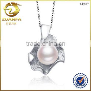 alibaba wholesale fashion women solid silver freshwater pearl necklace