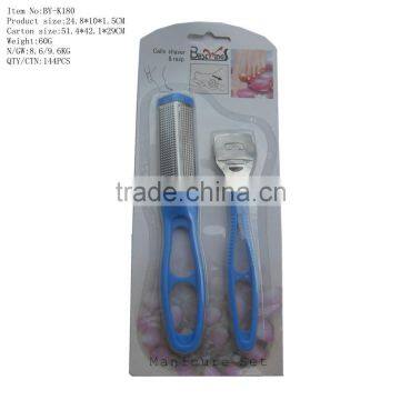 Durable manicure set with the blister card