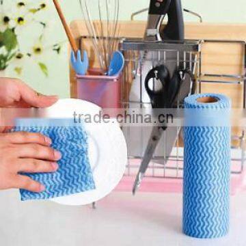 50sheets/roll Household scouring pad Kitchen nonwoven dish Cloths Cleaning Tools