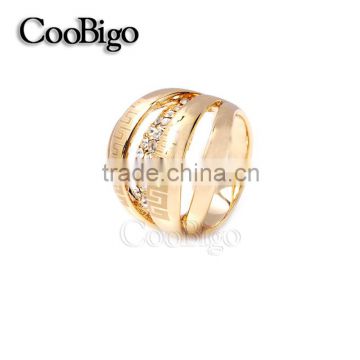 Fashion Jewelry Zinc Alloy Laser Rhinestone Ring Ladies Wedding Engagement Party Show Gift Dresses Apparel Promotion Accessories