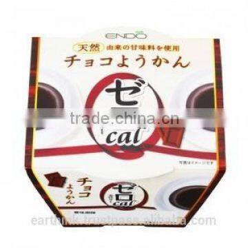 Japanese Wagashi Sweets ENDO's 'Zero Calorie' Chocolate Yokan (Adzuki Bean Jelly) 90g photo-2