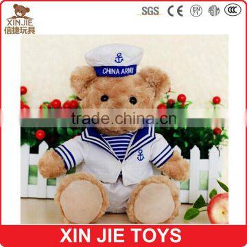 wholesale plush uniform bear navy tedd bear navy toys