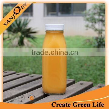 Square Glass Drinking Bottles With Plastic Cap