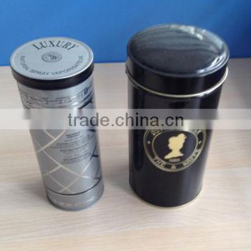 metal column perfume tin box