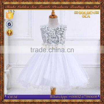 Ball Gown wedding white baby kids flower girl dresses