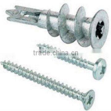 Self-tapping zinc alloy easy drive anchor