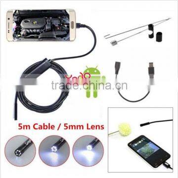 1.3MP 5.5mm 6-LED IP67 Waterproof Android Video Borescope Camera 5mm USB Inspection Camera