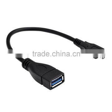 8" USB 3.1 Reversible Type-C Male to USB 2.0 A Female Cable